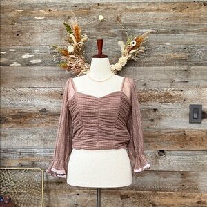 Elegant Brown Women's Top